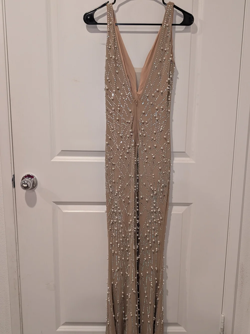 Marilyn Monroe JFK Birthday Dress Nude Embellished Prom Ball Party Dress - Picture 4 of 6